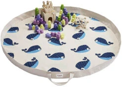 3 Sprouts Spielzeugmatte/-sack Wal, 110 Cm