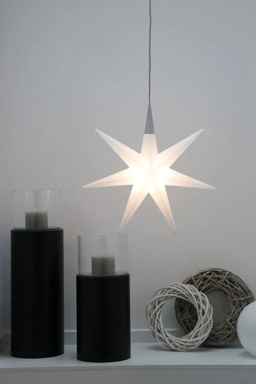 Leuchte Shining Glory Star In Weiß - LED – Bild 3
