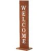 Stahl Standschild Welcome In Rost -Heimdekoration Verkäufe amare stahl standschild welcome in rost