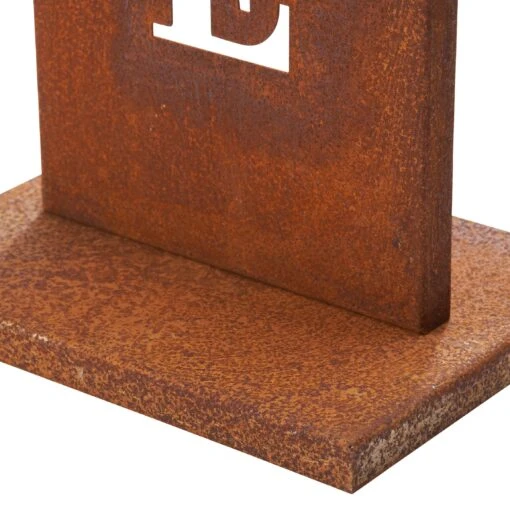 Stahl Standschild Welcome In Rost – Bild 6