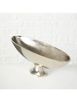 2er-Set: Dekoschalen "Kinky" In Silber -Heimdekoration Verkäufe boltze 2er set dekoschalen kinky in silber 2