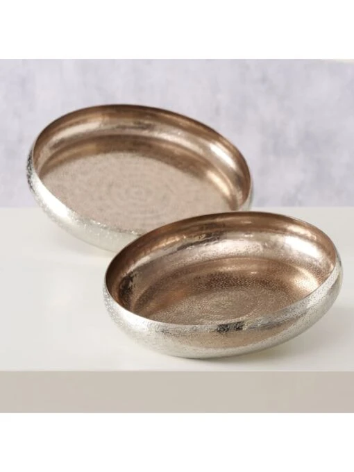 2er-Set: Dekoschalen "Laccia" In Silber – Bild 6