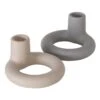 2er-Set: Kerzenständer "Narima" In Beige/ Grau -Heimdekoration Verkäufe boltze 2er set kerzenstander narima in beige grau