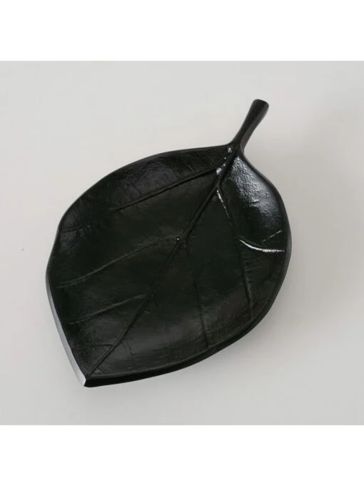 3er-Set: Dekoschalen "Blatt" In Schwarz - (L)27 X (B)20 Cm – Bild 4