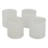 4er-Set: Windlichter "Dustin" In Transparent/ Weiß - (H)9 X Ø 8 Cm -Heimdekoration Verkäufe boltze 4er set windlichter dustin in transparent weiss h 9 x o 8 cm