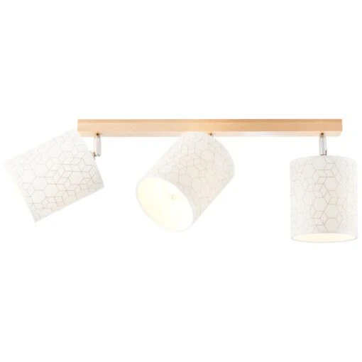 BRILLIANT Spotbalken, 3-flammig Galance 24x82x35 Cm In Holz Hell/weiß – Bild 5