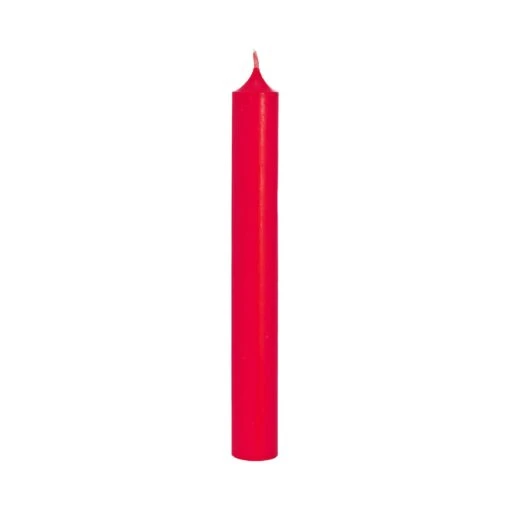 10x Stabkerze RAINBOW In Rot