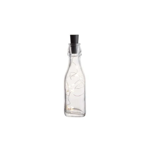Bügelflasche Mit Flaschenbeleuchtung 2-tlg. BOTTLE LIGHT In Transparent