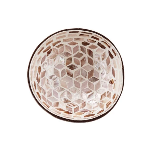 Deko Schale Mosaik Aus Kokosnuss Ø14cm COCONUT In Braun – Bild 3