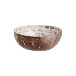 Deko Schale Mosaik Aus Kokosnuss Ø14cm COCONUT In Braun