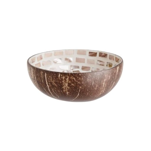 Deko Schale Mosaik Aus Kokosnuss Ø14cm COCONUT In Braun