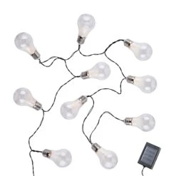 Lichterkette Solar Mit 10 Glühbirnen SUNLIGHT In Transparent -Heimdekoration Verkäufe butlers lichterkette solar mit 10 gluhbirnen sunlight in transparent 2