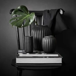 Vase Höhe 23cm LIV In Schwarz -Heimdekoration Verkäufe butlers vase hohe 23cm liv in schwarz 4