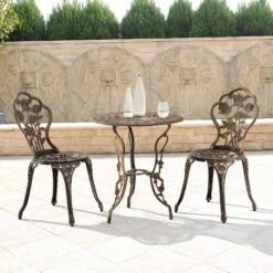 Gußeisen Bistro-Set Wakefield In Bronze (D)59cm (H)62cm -Heimdekoration Verkäufe casa pro gusseisen bistro set wakefield in bronze d 59cm h 62cm 5