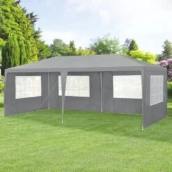 Pavillon Wedau In Grau (L)600cm (B)300cm (H)255cm -Heimdekoration Verkäufe casa pro pavillon wedau in grau l 600cm b 300cm h 255cm 3