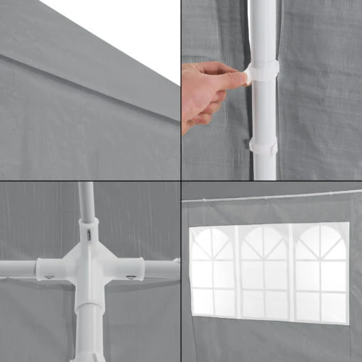 Pavillon Wedau In Grau (L)600cm (B)300cm (H)255cm – Bild 6