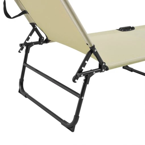 Sonnenliege Lomeda 2er Set In Creme (L)187cm (B)53cm (H)27cm – Bild 5