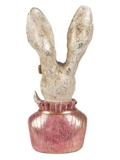 Dekofigur "Kaninchen" In Beige/ Rosa - (B)12 X (H)24 X (T)11 Cm -Heimdekoration Verkäufe clayre and eef dekofigur kaninchen in beige rosa b 12 x h 24 x t 11 cm 2