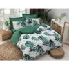 Bettwäsche-Set "Monstera" In Weiß/ Grün -Heimdekoration Verkäufe colorful cotton bettwasche set monstera in weiss grun
