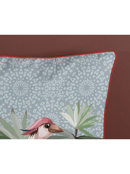 Kissen "Sarenza" In Grau/ Lila/ Rosa – Bild 5