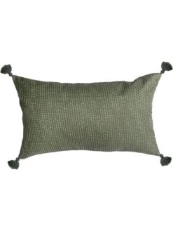 Kissenhülle "Dots" In Khaki - (L)50 X (B)30 Cm