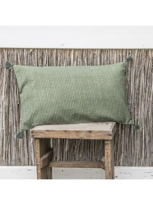Kissenhülle "Dots" In Khaki - (L)50 X (B)30 Cm – Bild 5