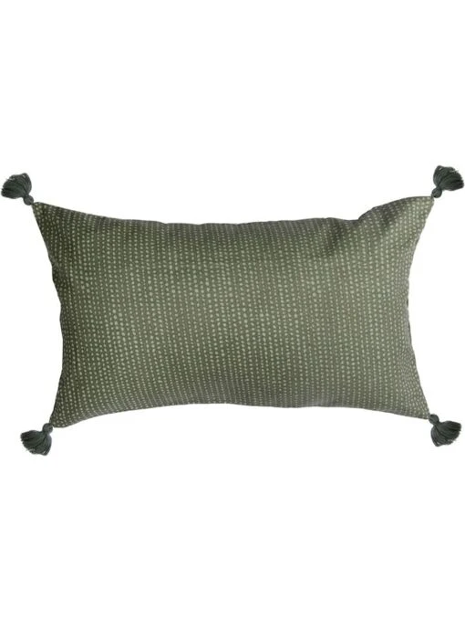 Kissenhülle "Dots" In Khaki - (L)50 X (B)30 Cm