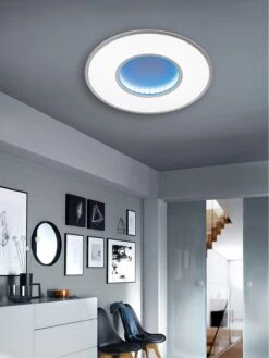 LED-Deckenleuchte "Jona" In Weiß - Ø 60 Cm -Heimdekoration Verkäufe fischer and honsel led deckenleuchte jona in weiss o 60 cm 2