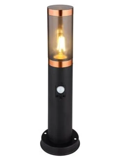 LED-Außenleuchte "Boston" In Schwarz - (H)45 X Ø 12,7 Cm -Heimdekoration Verkäufe globo lighting led aussenleuchte boston in schwarz h 45 x o 12 7 cm 2