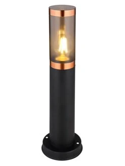 LED-Außenleuchte "Boston" In Schwarz - (H)45 X Ø 12,7 Cm