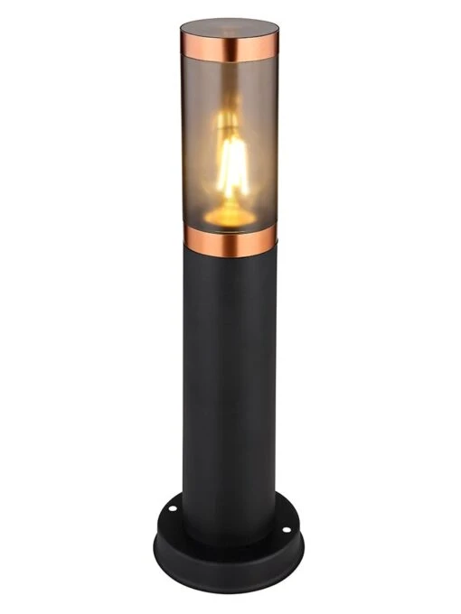 LED-Außenleuchte "Boston" In Schwarz - (H)45 X Ø 12,7 Cm