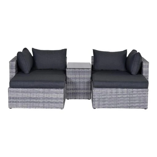 Gartenmöbel Lounge Set GARDA In Farbe Cloudy Grey – Bild 2