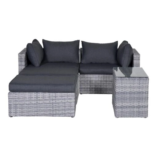 Gartenmöbel Lounge Set GARDA In Farbe Cloudy Grey – Bild 3