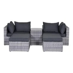 Gartenmöbel Lounge Set GARDA In Farbe Cloudy Grey