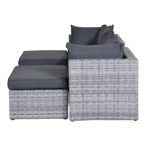 Gartenmöbel Lounge Set GARDA In Farbe Cloudy Grey – Bild 5