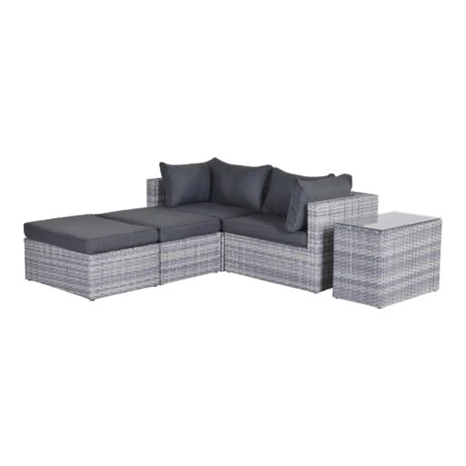 Gartenmöbel Lounge Set GARDA In Farbe Cloudy Grey – Bild 6