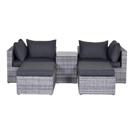 Gartenmöbel Lounge Set GARDA In Farbe Cloudy Grey