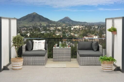 Gartenmöbel Lounge Set GARDA In Farbe Cloudy Grey – Bild 8