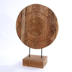 Landwood Teak Holz Sonnenkalender 100 Cm