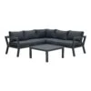 Lounge Sitzgruppe Set COLORADO In Farbe Gestell Schwarz / Polster Schwarz -Heimdekoration Verkäufe gmd living lounge sitzgruppe set colorado in farbe gestell schwarz polster schwarz