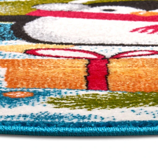 Kurzflor Kinderteppich Pinguin Christmas – Bild 5