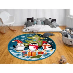 Kurzflor Kinderteppich Pinguin Christmas -Heimdekoration Verkäufe hanse home kurzflor kinderteppich pinguin christmas 5
