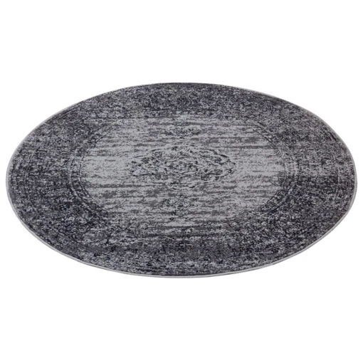 Kurzflor Teppich Méridional Grau – Bild 2