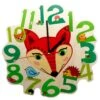 Wanduhr "Fuchs" In Bunt -Heimdekoration Verkäufe hess holzspielzeug wanduhr fuchs in bunt