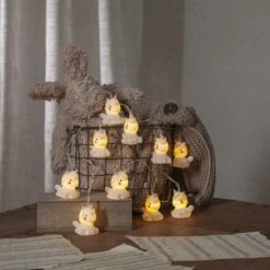 LED Lichterkette Einhorn In Weiß -Heimdekoration Verkäufe hollyhopper led lichterkette einhorn in weiss 2