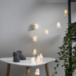 LED Lichterkette Einhorn In Weiß
