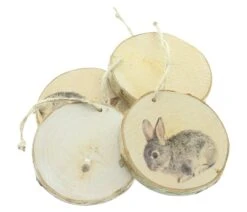 Spar-Set 2x Hänger "Hasenfreunde", Ø 9 Cm In Braun -Heimdekoration Verkäufe homeliving spar set 2x hanger hasenfreunde o 9 cm in braun 3