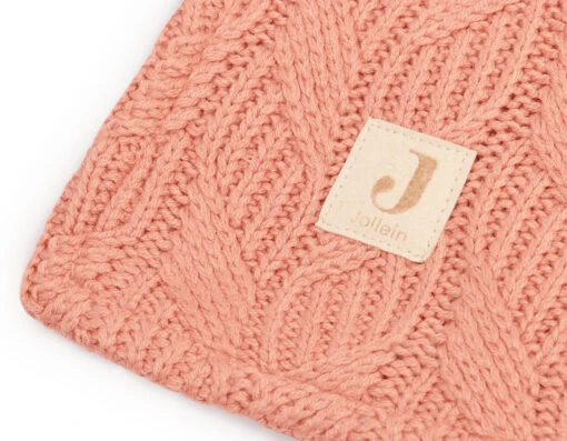 Jollein Decke 75 X 100 Cm Spring Knit Rosewood/coral Fleece – Bild 4