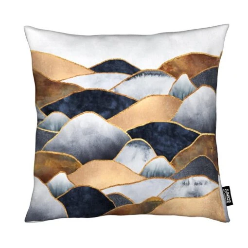 Kissen "Hills" In Braun & Grau