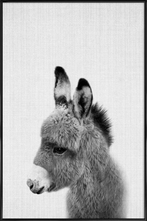 Poster In Kunststoffrahmen "Print 64" In Grau & Schwarz